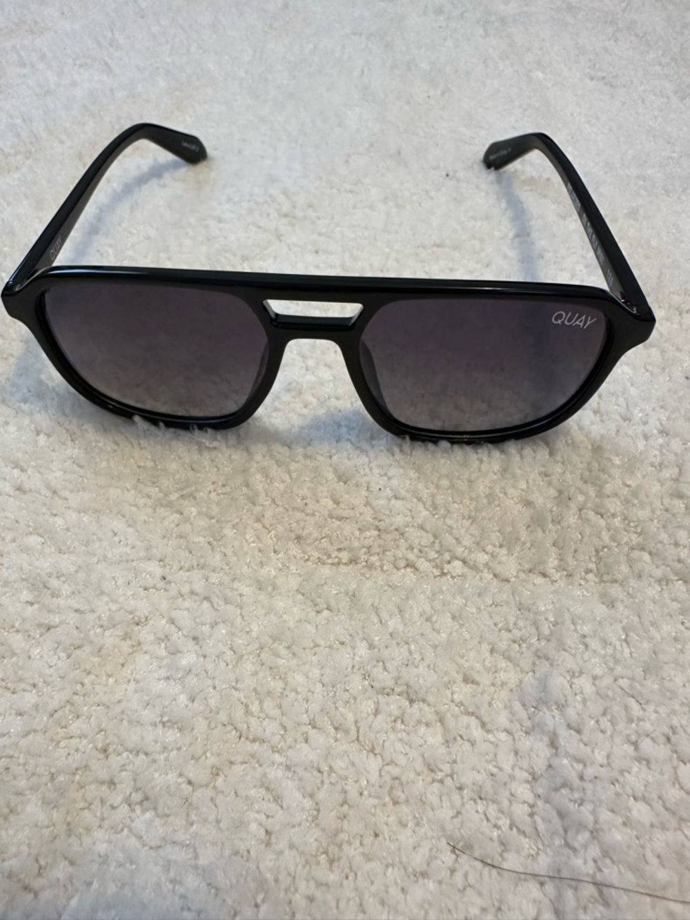 Quay Australia Black Frame with Gray Gradient Lenses Sunglasses